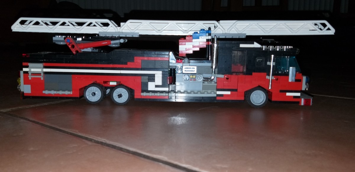 Lego Fire Truck und Fire Engine Ladder