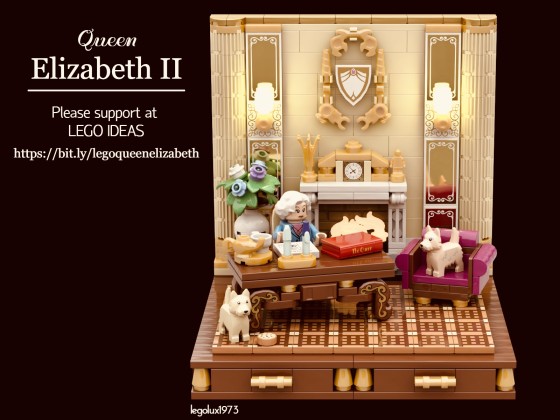 LEGO IDEAS - QUEEN ELIZABETH II Image 01 - designed by legolux1973