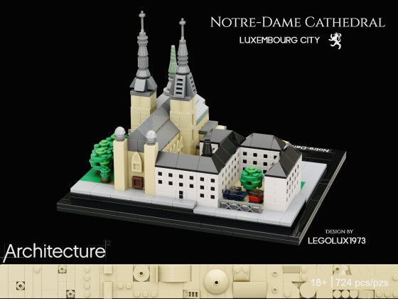 LEGO® Architecture Notre-Dame Cathedral of Luxembourg City