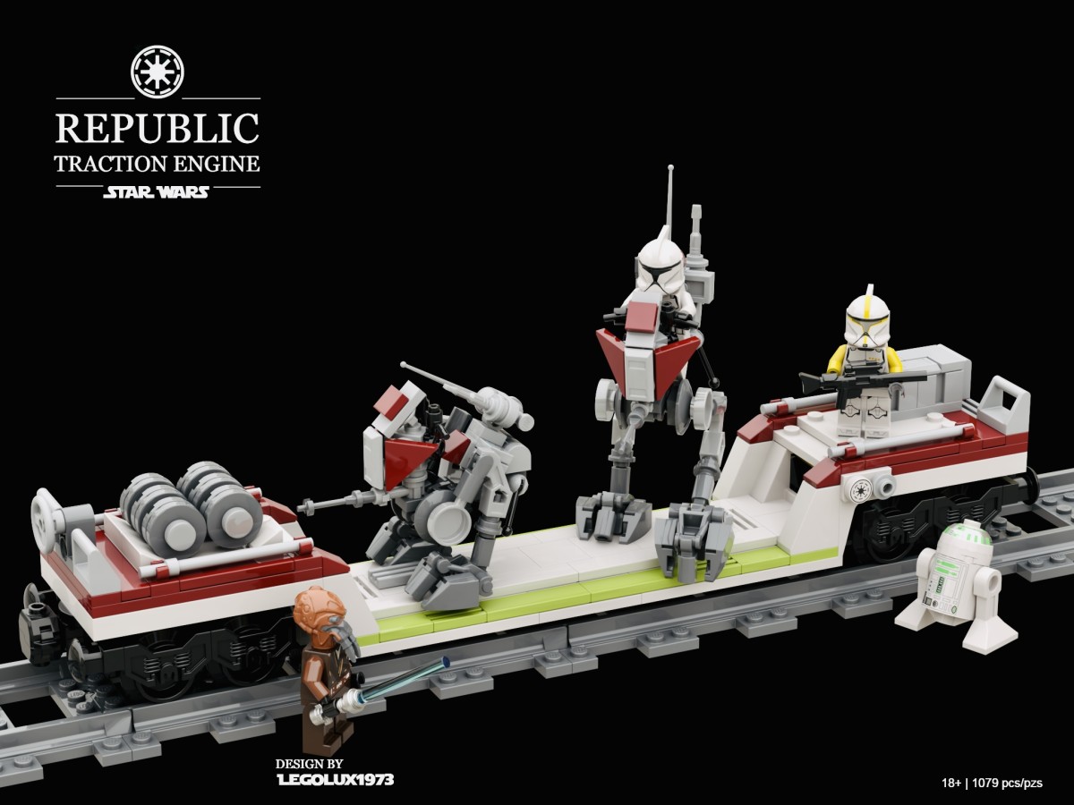 LEGO Stars Wars MOC - Republic Traction Engine 04