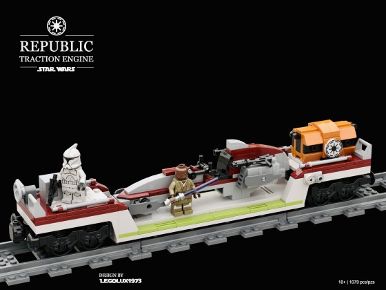 LEGO Stars Wars MOC - Republic Traction Engine 05
