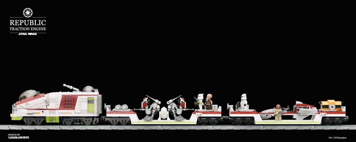 LEGO Stars Wars MOC - Republic Traction Engine 06