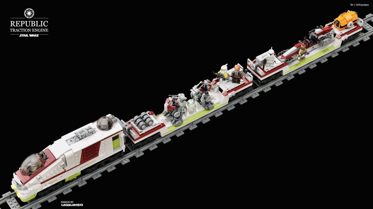 LEGO Stars Wars MOC - Republic Traction Engine 07