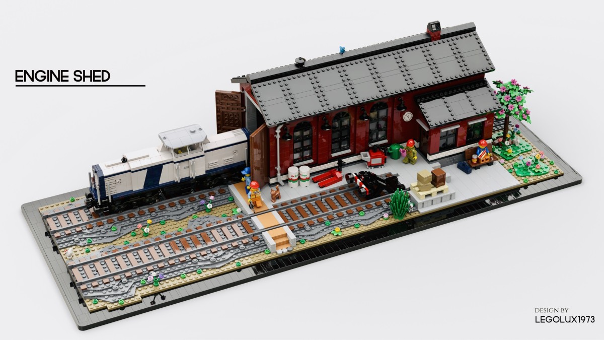 Legolux1973 LEGO Engine Shed 03