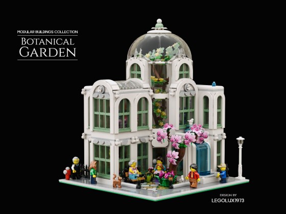 Legolux1973 - LEGO® Modular MOC - Botanical Garden 01