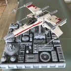 Incom T-65 X-Wing Starfighter Red One on Death Star - 03