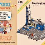 LEGO® Classic Space Set 483 Alpha-1 Rocket Base redesigned - Building Instructions